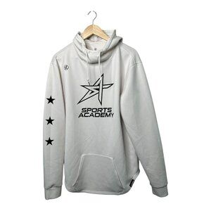 Legends Hoodie Mens XXL White Hawthorne Tech Fleece Pullover Sport Academy Logo